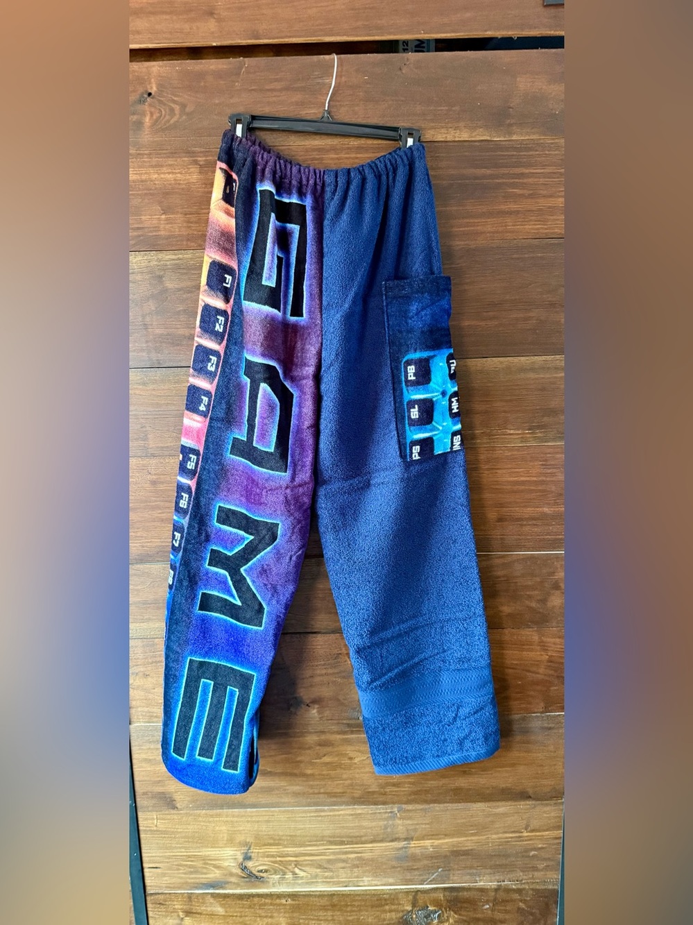 Towel pants gamer keyboard